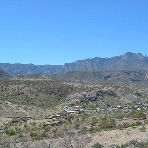 Looking South from El Salto towards Candy and Nora vein area