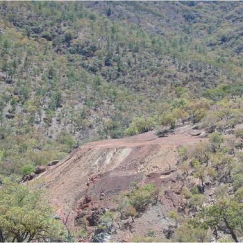 Ore dump from Candy vein mine workings
