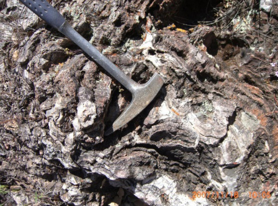 Canasil Vizcaino Gold-Silver Project Surface Outcrop Epithermal Vein Textures - Image #3